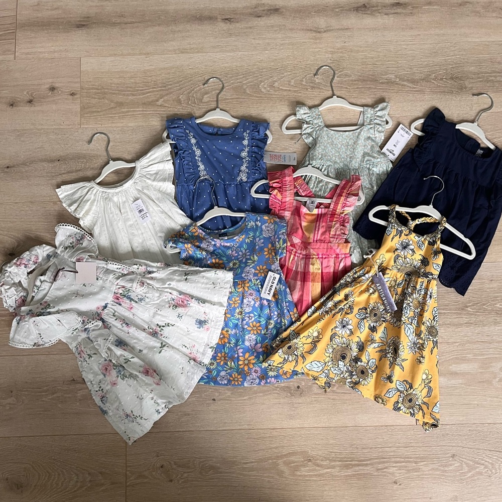 Floral and Patterned Kids Dress Collection